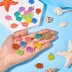 32 pendentif en résine opaque lumineuse et dégradé de 8 couleurs&nbsp;RESI-TA0003-64