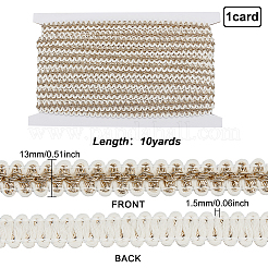 10 Yard geflochtenes Spitzenband aus Polyester&nbsp;OCOR-WR0001-05A