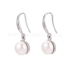 Laiton ronde pendentif boucles d'oreilles&nbsp;PEAR-N020-JY05