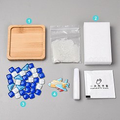 Kit para hacer posavasos de mosaico casero&nbsp;TH-CBAB785-01C