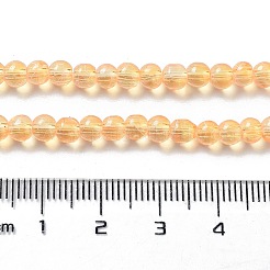 Chapelets de perles en verre transparent drawbench&nbsp;GLAD-Q012-4mm-08
