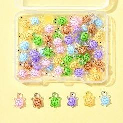 60 Stück 6 Farben leuchtende Harz-Cabochons&nbsp;RESI-FS0001-95