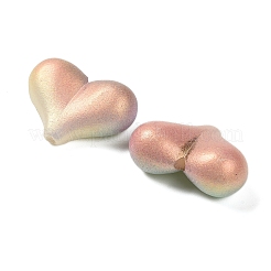 Perle acriliche opache verniciate a spruzzo e placcate UV&nbsp;OACR-G047-03