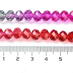 Fili di perline in vetro verniciato trasparente&nbsp;X1-DGLA-A034-T6mm-A24