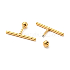 Ohrstecker aus Ionenplattierung (IP) 304 Edelstahl&nbsp;EJEW-Z034-04F-G