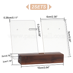 Espositore per orecchini in acrilico&nbsp;EDIS-GA0001-03