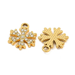Pendenti di strass di cristallo in lega di placcatura UV natalizia&nbsp;ALRI-C009-11G