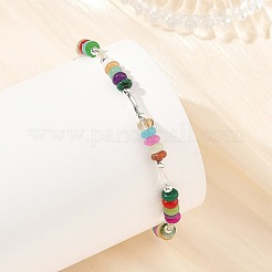 Braccialetti in rilievo di pietra mista naturale e sintetica&nbsp;BJEW-JB14429