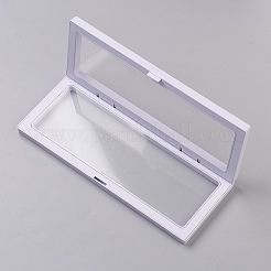 Affichage à cadre flottant 3d transparent rectangulaire&nbsp;LS-OBOX-G013-13B