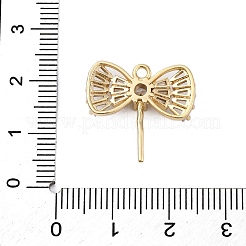 Messing Mikro Pflaster klar Zirkonia europäischen Anhänger Anhänger&nbsp;KK-P289-07G
