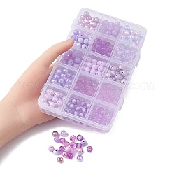 375pcs 15 Arten Acrylperlen&nbsp;MACR-YW0002-59A