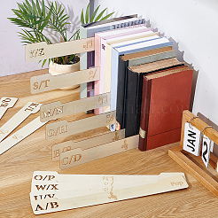 Trennwand für Schallplatten aus Pappelholz&nbsp;AJEW-WH0070-56A