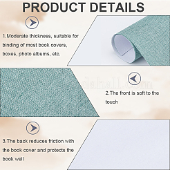 8 Blatt 4 Farben Leinen Buchhüllen&nbsp;DIY-CP0010-67B