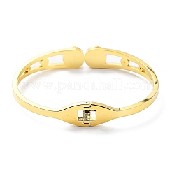 Brazalete de acero inoxidable 304 con revestimiento iónico (IP)&nbsp;BJEW-M309-06G