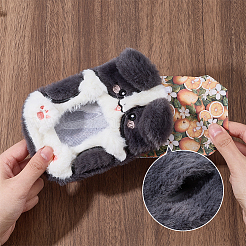 2 stücke 2 arten nette tiere plüsch fotokarte halter mit kunststoff kugelkette&nbsp;HJEW-SC0003-19