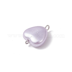 Breloques connecteurs en forme de cœur en acrylique opaque&nbsp;PALLOY-JF04282-02