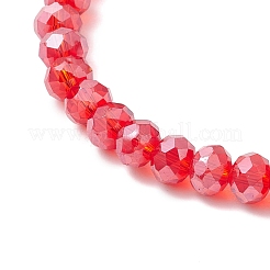 8 Stück Stretch-Armbänder aus Glasperlen mit Weihnachtsmotiv&nbsp;BJEW-JB11190