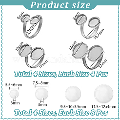 DIY-Sets zur Herstellung runder Manschettenringe&nbsp;DIY-UN0008-10