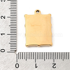 304 Edelstahl-Emaille-Anhänger&nbsp;STAS-P431-09G