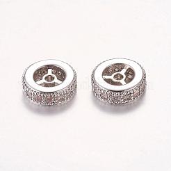 Perles de cubes zircone en laiton &nbsp;ZIRC-F001-116P