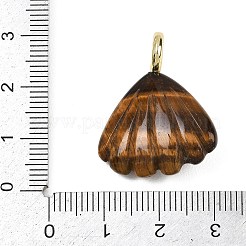 Pendenti naturali intagliati in occhio di tigre&nbsp;G-G330-02G-10