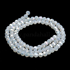 Ständer aus imitierten Jade-Glasperlen&nbsp;LS-EGLA-A035-J6mm-B06
