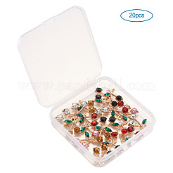 Legierung rhinestone-anhänger&nbsp;ALRI-TA0001-03G