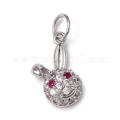 Messing micro pave klar zirkonia charme&nbsp;KK-I668-04