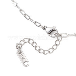 Colliers à chaîne torsadée en acier inoxydable 304 pour femmes et hommes&nbsp;NJEW-JN05797