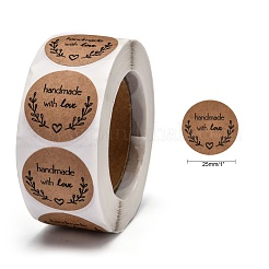 Adesivi per etichette regalo in carta kraft autoadesiva&nbsp;DIY-G013-A20