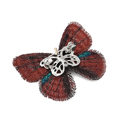 Broches papillon en alliage de polyester pour vêtements de sac à dos&nbsp;JEWB-M070-04PG-01