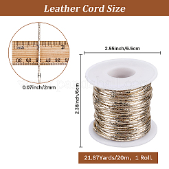 20 m langes Laser-PU-Lederband&nbsp;DIY-CL0001-26B