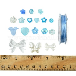 Kit per la creazione di gioielli con braccialetti con perline finte in plastica ABS e acrilico fai-da-te&nbsp;DIY-FS0006-24B