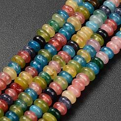 Natürliche weiße Jade perlen Stränge&nbsp;G-L635-A02-4x2mm-02