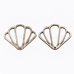 Grands pendentifs en bois creux non finis&nbsp;WOOD-N006-142