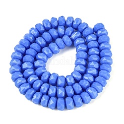Chapelets de perles en verre opaques&nbsp;GLAA-Q114-01A-B03