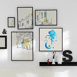 Modelli di stencil per pittura da disegno in plastica per animali domestici&nbsp;DIY-WH0284-003
