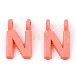 Pendenti a 2 anello in lega verniciata a spruzzo con placcatura a cremagliera&nbsp;PALLOY-N176-01N
