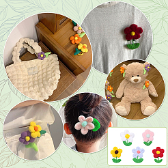 5 Stück 5 Farben handgemachtes Wollfilz-Ornament&nbsp;DIY-PH0034-68