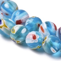 Tondi di vetro millefiori fili di perline&nbsp;LK-P001-13