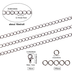 Kits de fabrication de bijoux à chaîne torsadée DIY&nbsp;DIY-SC0014-53B-A