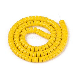 Chapelets de perles en verre opaque de couleur unie&nbsp;GLAA-N026-3x6mm-13