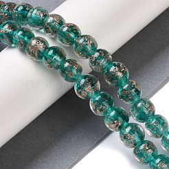 Perles vernissées de sable d'or manuelles &nbsp;LAMP-Z009-01K