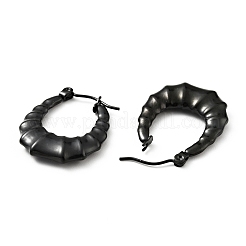 Orecchini a cerchio a goccia in acciaio inossidabile 304 con placcatura ionica (ip) per donna&nbsp;EJEW-G293-12EB