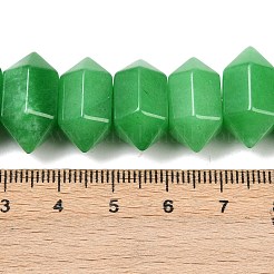 Gefärbte natürliche Malaysia Jade Doppel-Ended Point Perlen Stränge&nbsp;G-T142-96
