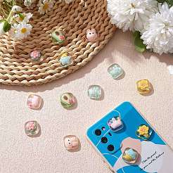 14pcs 7 Arten transparente Harzcabochons&nbsp;CRES-SZ0001-36
