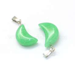 Luna teñida colgantes de jade natural de malasia&nbsp;G-Q369-15