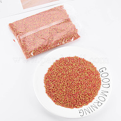 Perles de clairon en verre à deux tons de couleurs opaques&nbsp;SEED-T006-02A-05