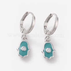 Orecchini a cerchio in ottone&nbsp;EJEW-I230-03P