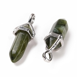 Pendentifs pointus en jade vert naturel du sud de la Chine&nbsp;G-K329-59P